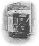 Leith tram at East Cottages, Granton