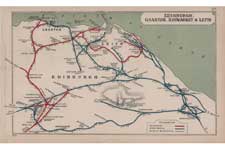 Railways in the Edinburgh area – 1920 – Click to enlarge