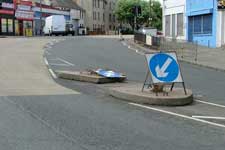 The moveable traffic islands – Click to enlarge